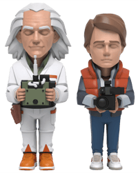 Mighty Jaxx Doc Brown and Marty McFly Collectible Set