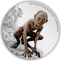 New Zealand Mint Gollum 1oz Silver Coin Silver Collectible