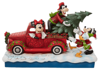 Enesco, LLC Red Truck with Mickey and Friends Figurine
