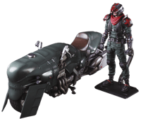 Square Enix Shinra Elite Security Officer and Motorcycle Set Action Figure