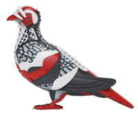 Mighty Jaxx Pigeon in Flight Collectible Figure
