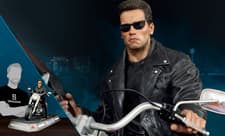 T-800 on Motorcycle Statue