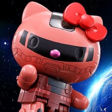 Gundam Char's Zaku II x Hello Kitty Collectible Figure