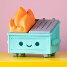 100% Soft Dumpster Fire Vinyl Figure 