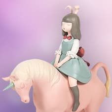 Nocturnal Unicorn (Spring Blue Dress) Collectible Figure