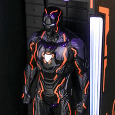 Neon Tech Iron Man 4.0 Hall of Armor Diorama