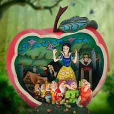 Snow White Apple Scene Figurine
