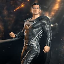 Superman Black Suit Statue