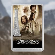 The Lord of the Rings: The Two Towers Movie Poster 1oz Silver Coin Silver Collectible