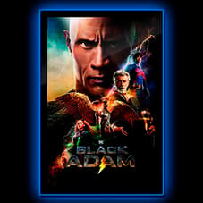 Black Adam (2022) - LED Movie Poster (Large) Wall Light