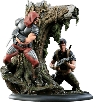 Flint VS Zartan Diorama G.I. Joe Polystone Diorama Image