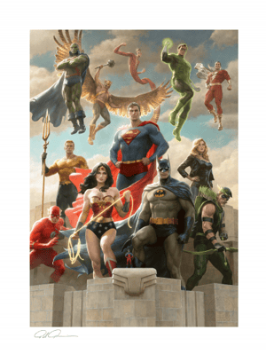 The Justice League: Classic Variant DC Comics Art Print Image