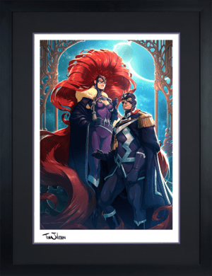 Black Bolt & Medusa Marvel Art Print Image