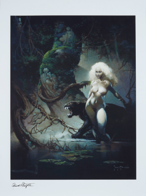 The Princess and the Panther Frank Frazetta Art Print Image