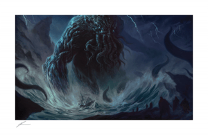 Cthulhu I Tentacles and Teeth Art Print Image