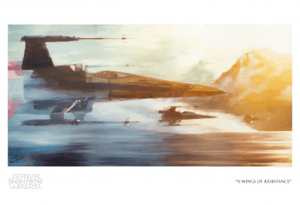 X-Wings of Resistance Star Wars Art Print Image