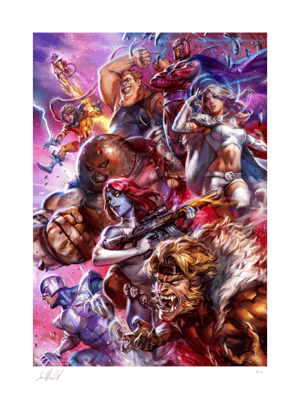 The Brotherhood of Mutants Marvel Art Print Image