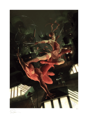 Elektra & Daredevil Art Print