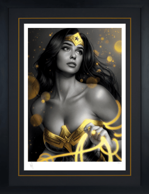 Wonder Woman: Black & Gold Art Print