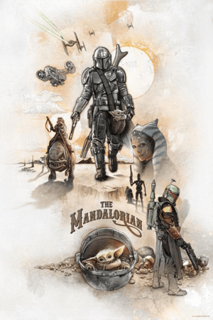 Helmet On, Heart Gone Star Wars Art Print Image