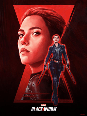 Black Widow Marvel Art Print Image