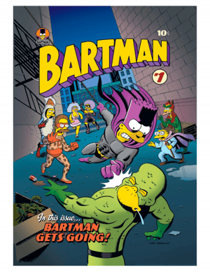 Bartman The Simpsons Art Print Image