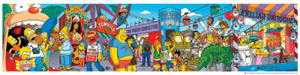 Day at Krustyland The Simpsons Art Print Image