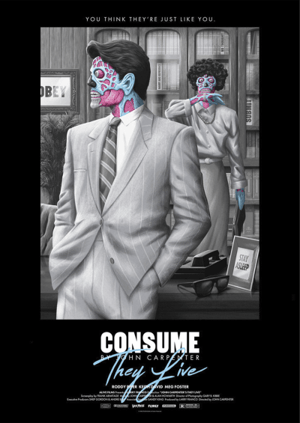 They Live Black Variant (Editions) They Live Movie Poster Image