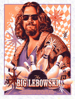 The Big Lebowski Foil Variant The Big Lebowski Art Print Image