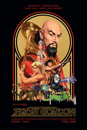 Flash Gordon Foil Variant Flash Gordon Art Print Image