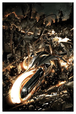 Ghost Rider Marvel Art Print Image