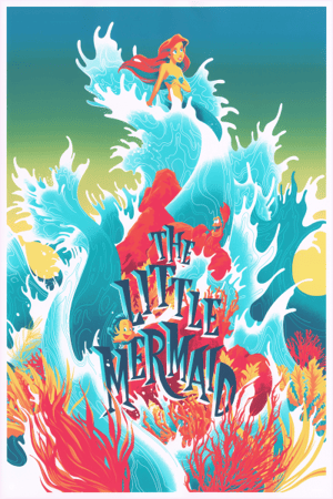 The Little Mermaid Disney Movie Poster Image