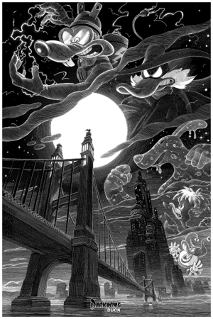 Darkwing Duck "The Terror That Flaps in The Night" Disney Art Print Image
