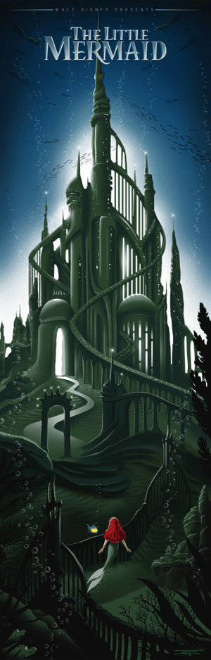 The Little Mermaid Disney Art Print Image