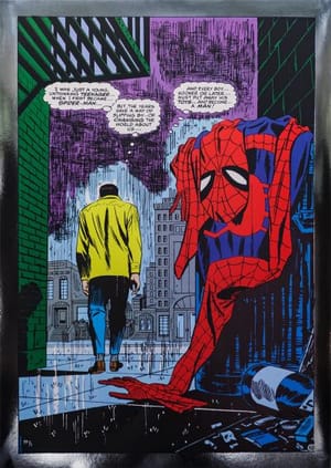 Spider-Man No More (Black Foil) Marvel Art Print Image