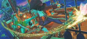 Clash for Neverland Disney Art Print Image