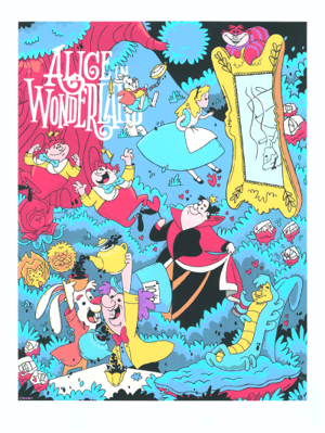 Alice in Wonderland Disney Movie Poster Image