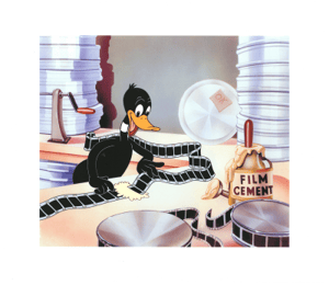 Daffy Film Editor Looney Tunes Art Print Image