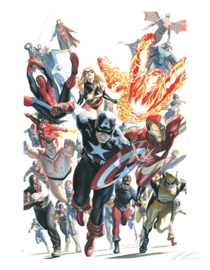 Avengers Invaders Marvel Art Print Image