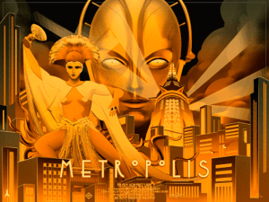 Metropolis Screenprint Metropolis Movie Poster Image