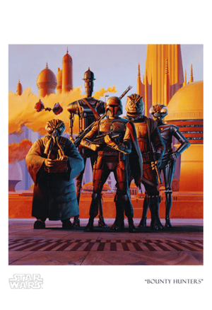 Bounty Hunters Star Wars Art Print Image