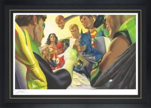 JLA Mail Room DC Comics Art Print Image