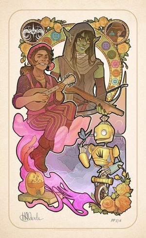 Critical Role 10th Anniversary: Sam Riegel Critical Role Art Print Image
