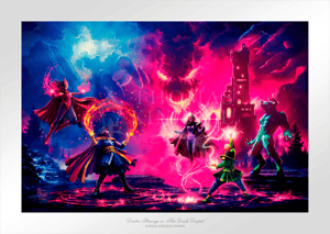 Doctor Strange vs The Dark Despot Marvel Art Print Image