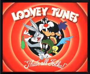 That's All Folks! Looney Tunes Art Print Image
