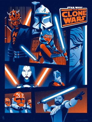 A Galaxy Divided Star Wars Art Print Image