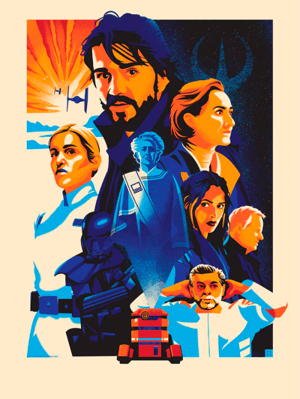 Stone and Sky Star Wars Art Print Image