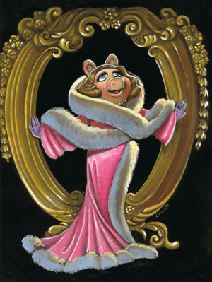 Glam Miss Piggy Disney Art Print Image