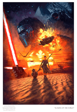 Echoes of the Force Star Wars Art Print Image