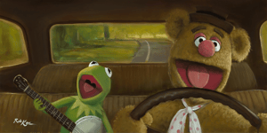Movin' Right Along Disney Art Print Image